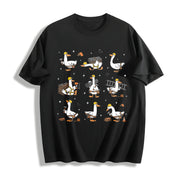Silly Goose Roofer Cotton T-Shirt in Black