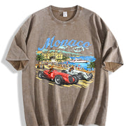 Monaco 1938 Racing Vintage Washed T-Shirt in Brown