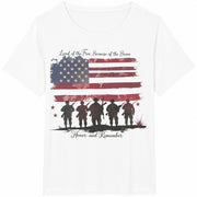 Land of the Free America Cotton T-Shirt in White