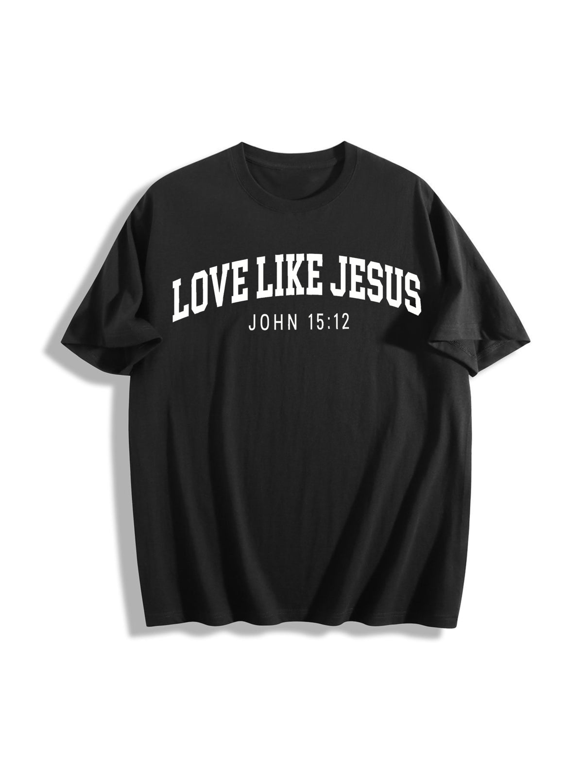 Love Like Jesus Cotton T-Shirt in Black