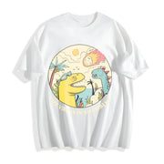 The Vibe Is in Shambless Cotton T-Shirt in White