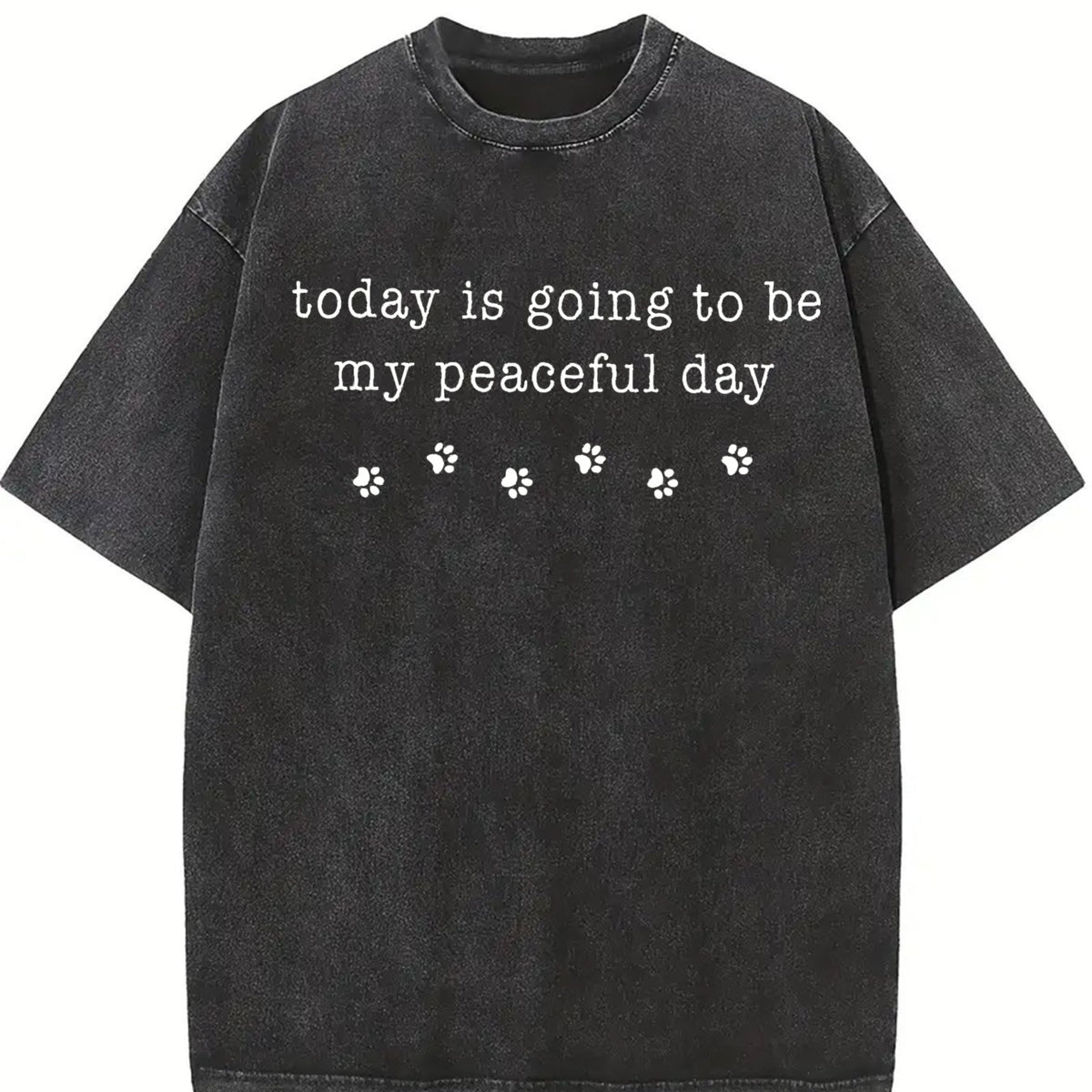 Walk for Peace Compassion Mindfulness for Peace Vintage Washed T-Shirt in Black