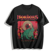 Horrors Are Never Ending Cotton T-Shirt in Black