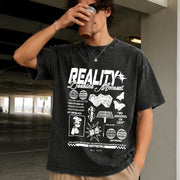 Reality Jackson Moment Vintage Washed T-Shirt in Black