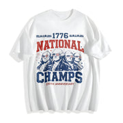 1776 National Champs Cotton T-Shirt in White