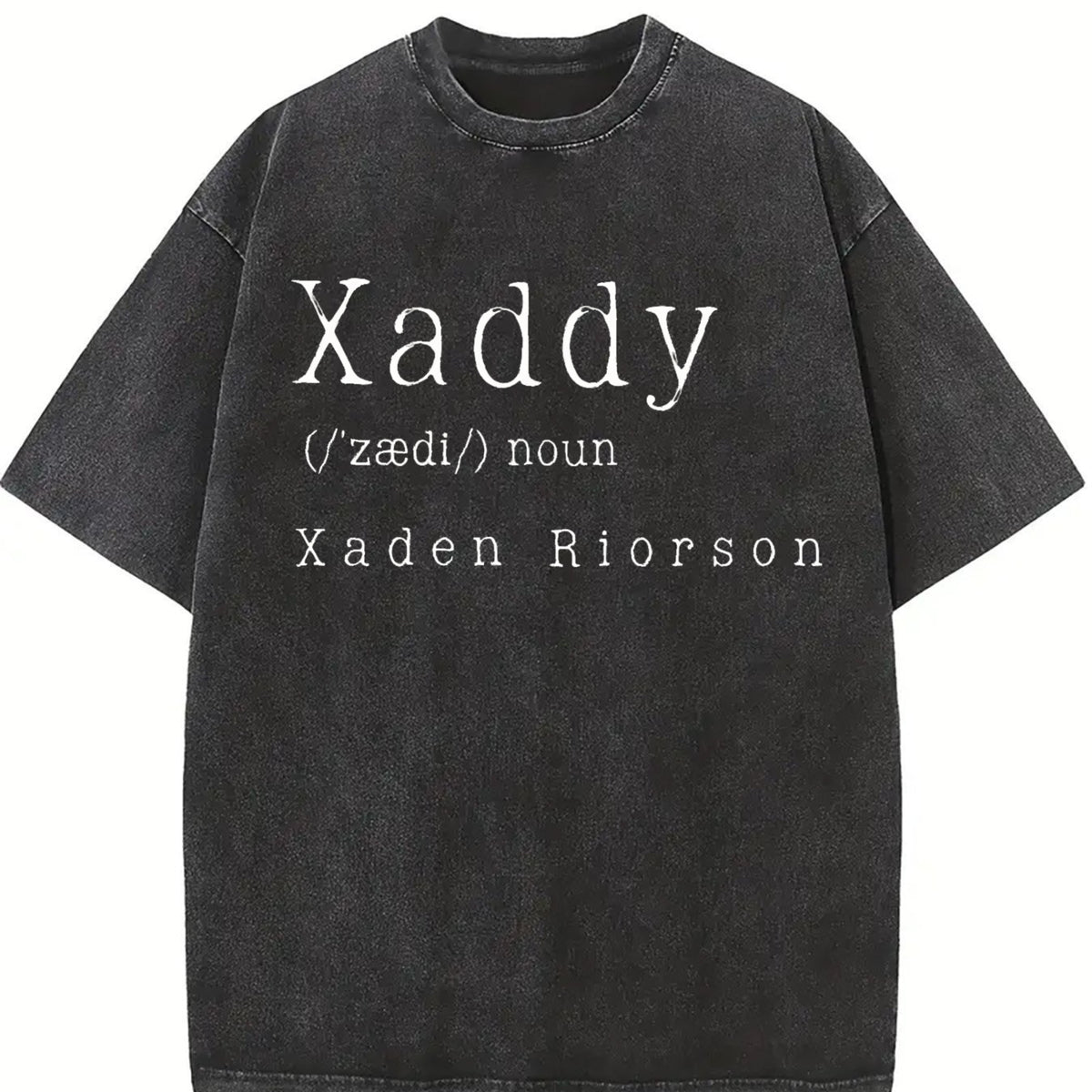 Xaddy Xaden Riorson Xaden Fourth Wing vintage washed oversized T-shirt in Black