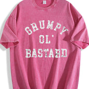Grumpy Ol Bastard Cranky Grouchy Old Joke for Guys Classic Vintage Washed T-Shirt in Red