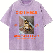 I Hear the Frogs Sing Vintage Washed T-Shirt in Purple