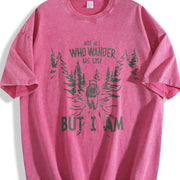 Retro Humor 90s Vintage Washed T-Shirt in Red