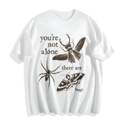 You're Not Alone Cotton T-Shirt in White