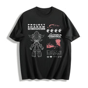 Project Shadow the Hedgehog Cotton T-Shirt in Black