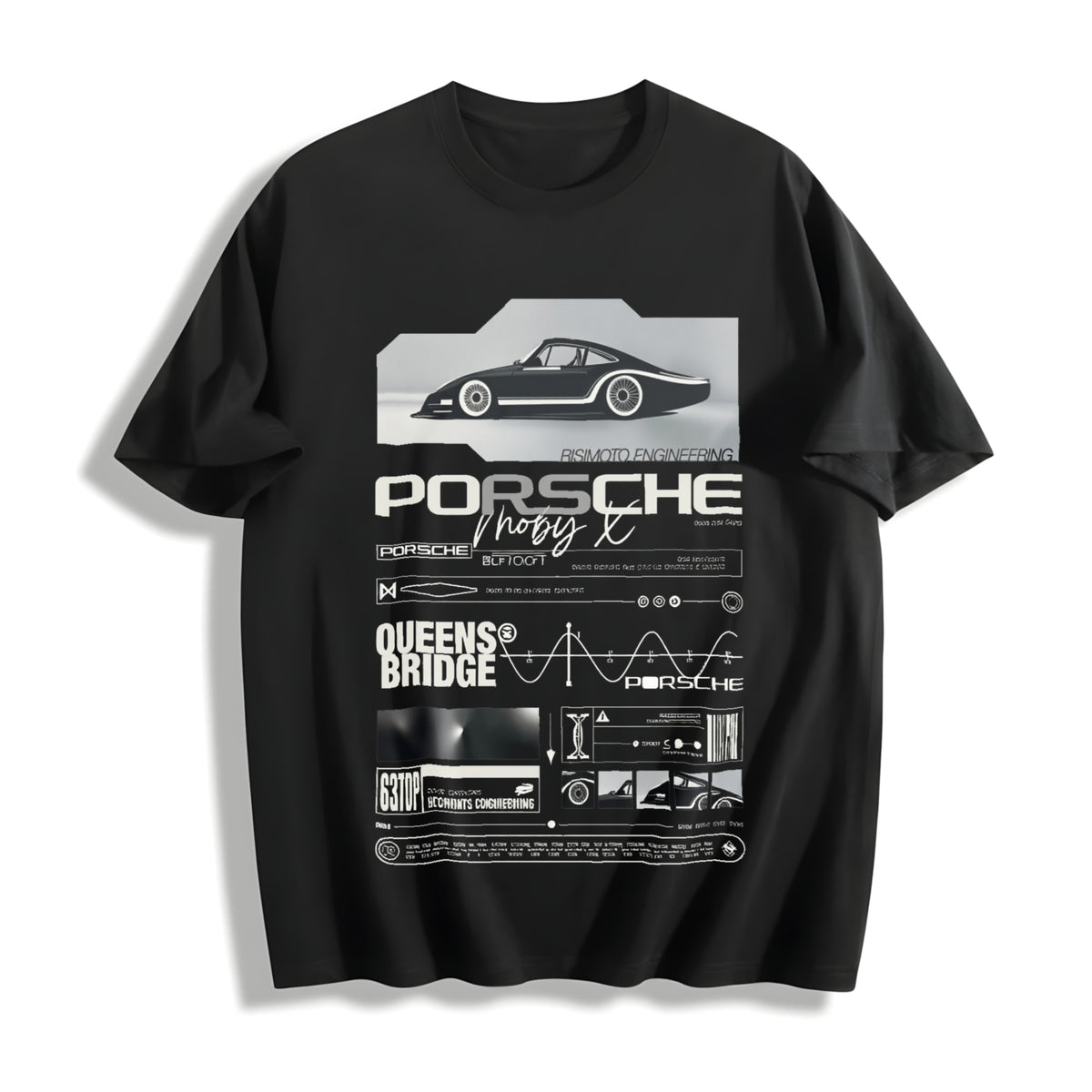Moby X & Cold Cotton T-Shirt in Black