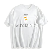 Vitamin G Guinness Beer Cotton T-Shirt in White