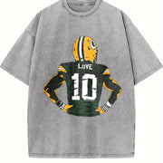 Roll with the Packers Vintage Washed T-Shirt in Gray