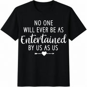 Bestie Best Friend Cotton T-Shirt in Black