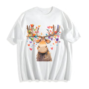 Valentine's Day Spring/ Cotton T-Shirt in White