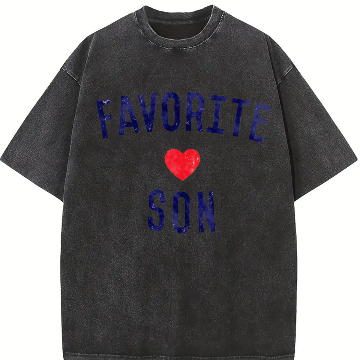 Favorite Son Vintage Washed T-Shirt in Black