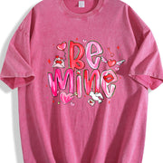 🌹 Love Cupid Says Be Mine Vintage Washed T-Shirt in Red