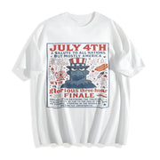 But Mostly America Cotton T-Shirt in White