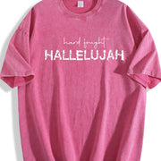 Hard Paid Off Vintage Washed T-Shirt in Red