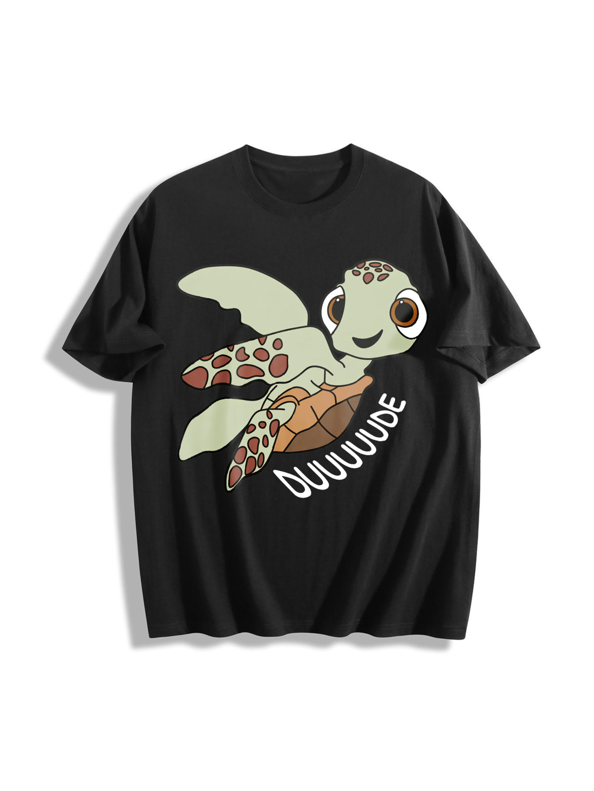Squirt Tahirt Finding Nemo Cotton T-Shirt in Black