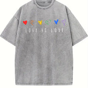 For Formal Urban Distressed Enthusiasts Vintage Washed T-Shirt in Gray