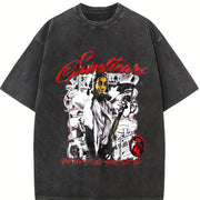 The World Is Yours Vintage Washed T-Shirt in Black