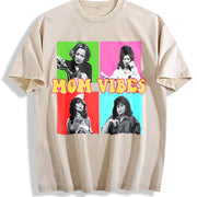 90’s Mom Vibes Mom Vintage Washed T-Shirt in Beige