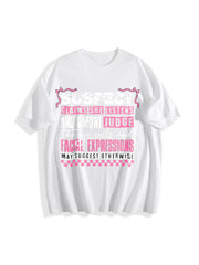 Suspect Claims She Listens and Doesnt Judge Cotton T-Shirt in White