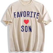 Favorite Son Vintage Washed T-Shirt in Beige