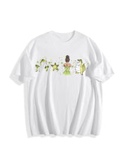 New Orleans Princess Cotton T-Shirt in White
