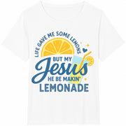 Life Gave Me Some Lemons Cotton T-Shirt in White