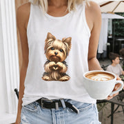 4.26 for Autumn and Winter Women's Color Cotton Tank Top in White