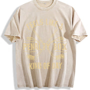 Feels Like a Penalty Box Kind of Day Vintage Washed T-Shirt in Beige