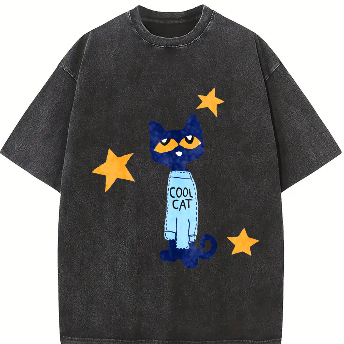 And Old Halloween/ Christmas Vintage Washed T-Shirt in Black