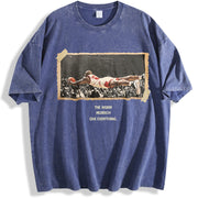 Dennis Give Everything 1996 Chicago Worm vintage washed oversized T-shirt in Blue