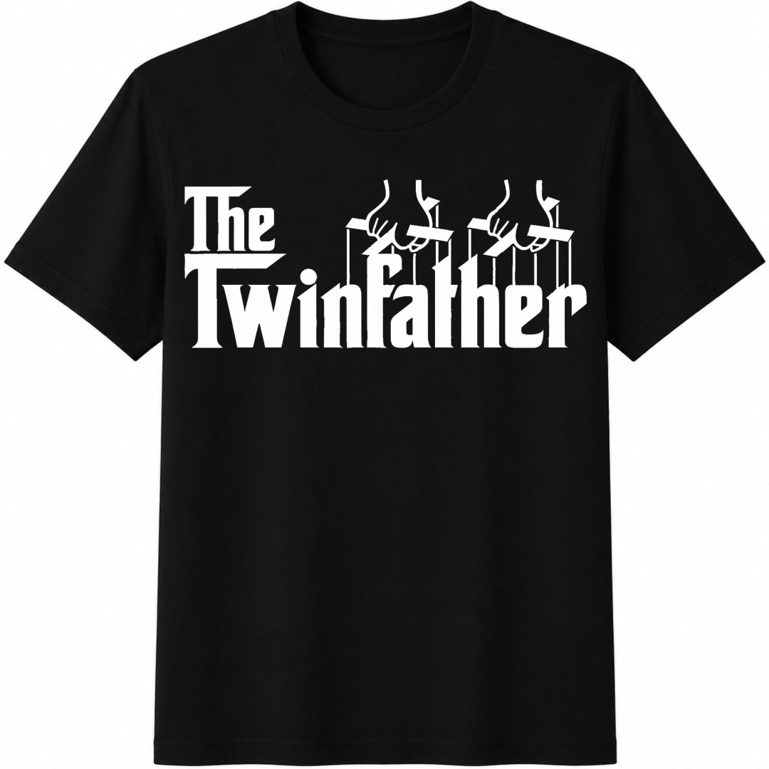 The Twinfather Cotton T-Shirt in Black