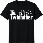 The Twinfather Cotton T-Shirt in Black