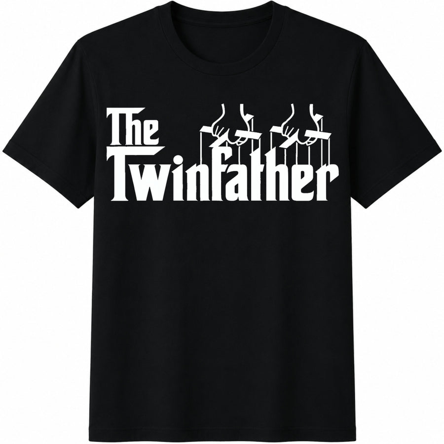 The Twinfather Cotton T-Shirt in Black