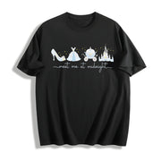 Meet Me at Midnight Cotton T-Shirt in Black