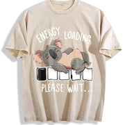 Batik Brand Popular Vintage Washed T-Shirt in Beige