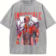 Thragg The Conqueror Viltrumite War - Invincible Comic TV vintage washed oversized T-shirt in Gray