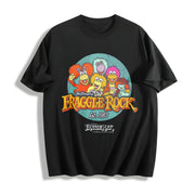 Fraggle Rock Jim Henson's Licensed for Classic for Movie Cotton T-Shirt in Black