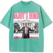 Daddy's Home President Trumpp Vintage Washed T-Shirt in Blue