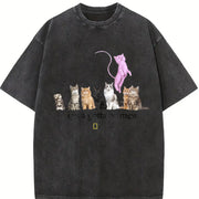 I Just Gotta Be Mew Vintage Washed T-Shirt in Black