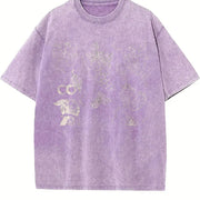 Fruits and Berries 90s Vintage Washed T-Shirt in Purple
