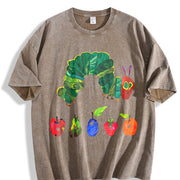 The Very Hungry Caterpillar vintage washed oversized T-shirt in Brown