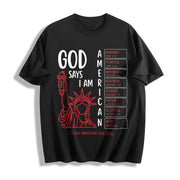 Christian Bible Verse 250 Years Cotton T-Shirt in Black