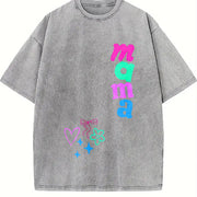 Dopamine Graffiti Ideal Vintage Washed T-Shirt in Gray