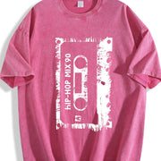 Hip-hop Mix.90 Vintage Washed T-Shirt in Red